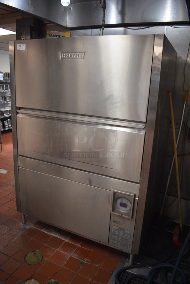 Hobart Stainless Steel Commercial Pot and Pan Prep Washer. Goes GREAT w/ Lot 73! BUYER MUST REMOVE. 56x37x78. Unit Was In Working Condition When Restaurant Closed. (kitchen) - Image 2 of 8