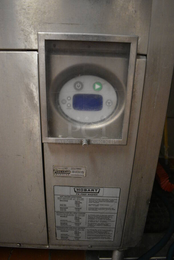 Hobart Stainless Steel Commercial Pot and Pan Prep Washer. Goes GREAT w/ Lot 73! BUYER MUST REMOVE. 56x37x78. Unit Was In Working Condition When Restaurant Closed. (kitchen) - Image 3 of 8