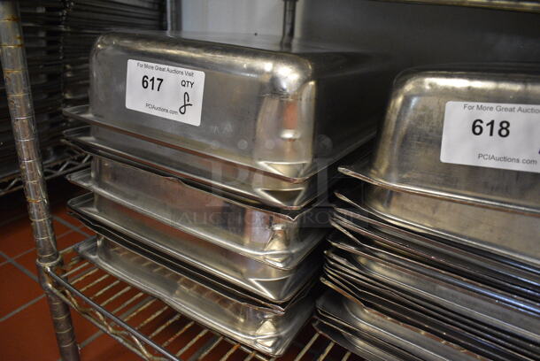 8 Stainless Steel Full Size Drop In Bins. 1/1x4. 8 Times Your Bid! (drop in bin kitchen) - Image 2 of 3