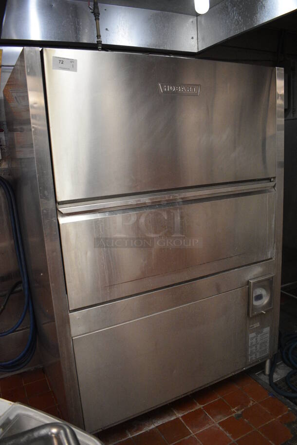 Hobart Stainless Steel Commercial Pot and Pan Prep Washer. Goes GREAT w/ Lot 73! BUYER MUST REMOVE. 56x37x78. Unit Was In Working Condition When Restaurant Closed. (kitchen) - Image 4 of 8