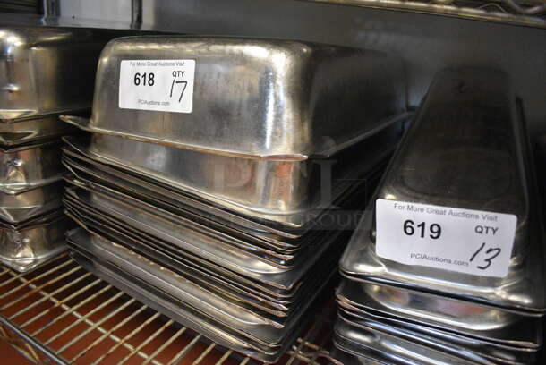 17 Stainless Steel Full Size Drop In Bins. 1/1x4. 17 Times Your Bid! (drop in bin kitchen) - Image 2 of 3