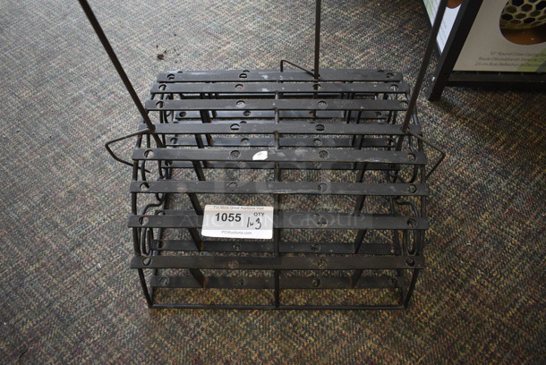 Black Metal Stand w/ 3 Wind Spinners. Includes 12x1x49. (garden center) - Image 4 of 4