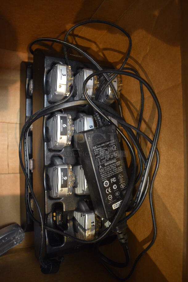 ALL ONE MONEY! Lot of 3 Charging Bases and 31 Beepers. 5x13x3. (gift shop) - Image 3 of 4