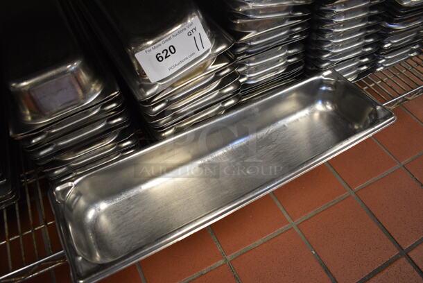 12 Stainless Steel Drop In Bins. 6.5x21x2. 12 Times Your Bid! (drop in bin kitchen) - Image 3 of 4
