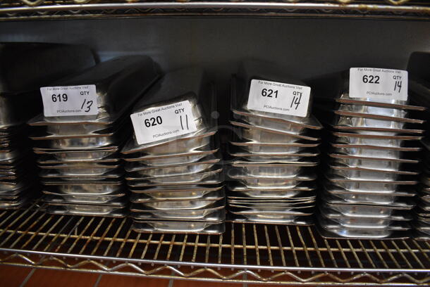 12 Stainless Steel Drop In Bins. 6.5x21x2. 12 Times Your Bid! (drop in bin kitchen) - Image 4 of 4