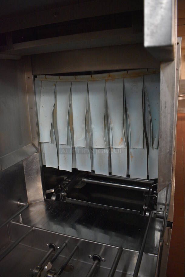 Hobart Model CPW124A Stainless Steel Commercial Conveyor Dishwasher. 208 Volts, 3 Phase. Goes GREAT w/ Lots 75 and 76! BUYER MUST REMOVE. Unit Was In Working Condition When Restaurant Closed. 164x32x90. (kitchen) - Image 3 of 8