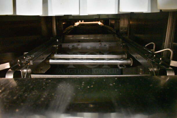 Hobart Model CPW124A Stainless Steel Commercial Conveyor Dishwasher. 208 Volts, 3 Phase. Goes GREAT w/ Lots 75 and 76! BUYER MUST REMOVE. Unit Was In Working Condition When Restaurant Closed. 164x32x90. (kitchen) - Image 4 of 8