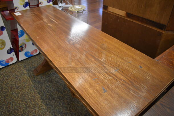 Wooden Table. 60x18x30. (gift shop) - Image 3 of 4