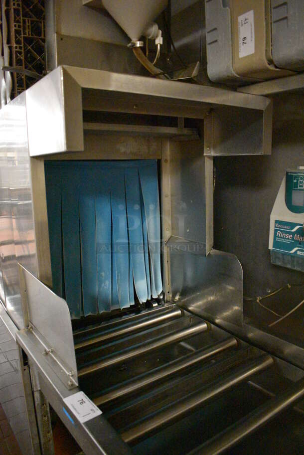 Hobart Model CPW124A Stainless Steel Commercial Conveyor Dishwasher. 208 Volts, 3 Phase. Goes GREAT w/ Lots 75 and 76! BUYER MUST REMOVE. Unit Was In Working Condition When Restaurant Closed. 164x32x90. (kitchen) - Image 5 of 8