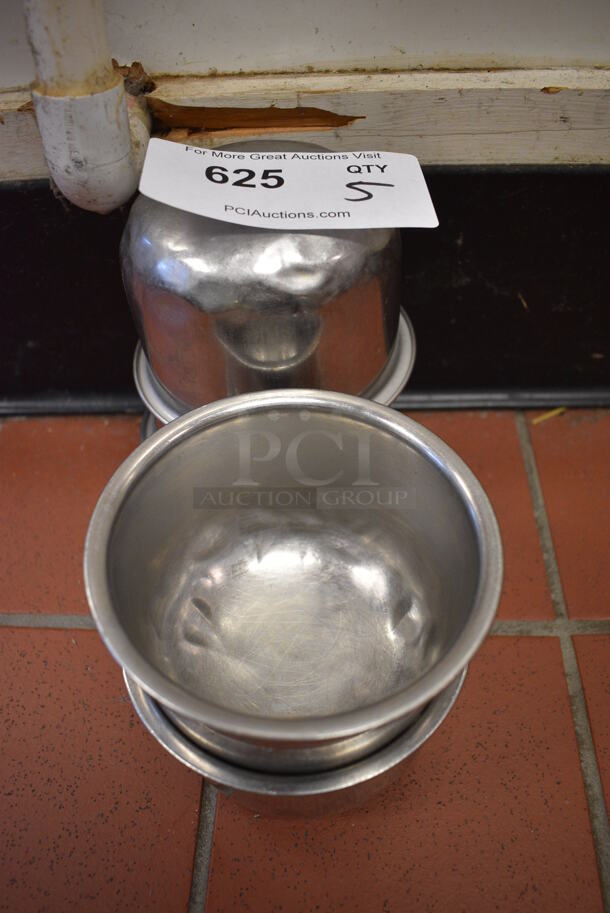 5 Stainless Steel Bowls. 5x5x3. 5 Times Your Bid! (drop in bin kitchen) - Image 3 of 3