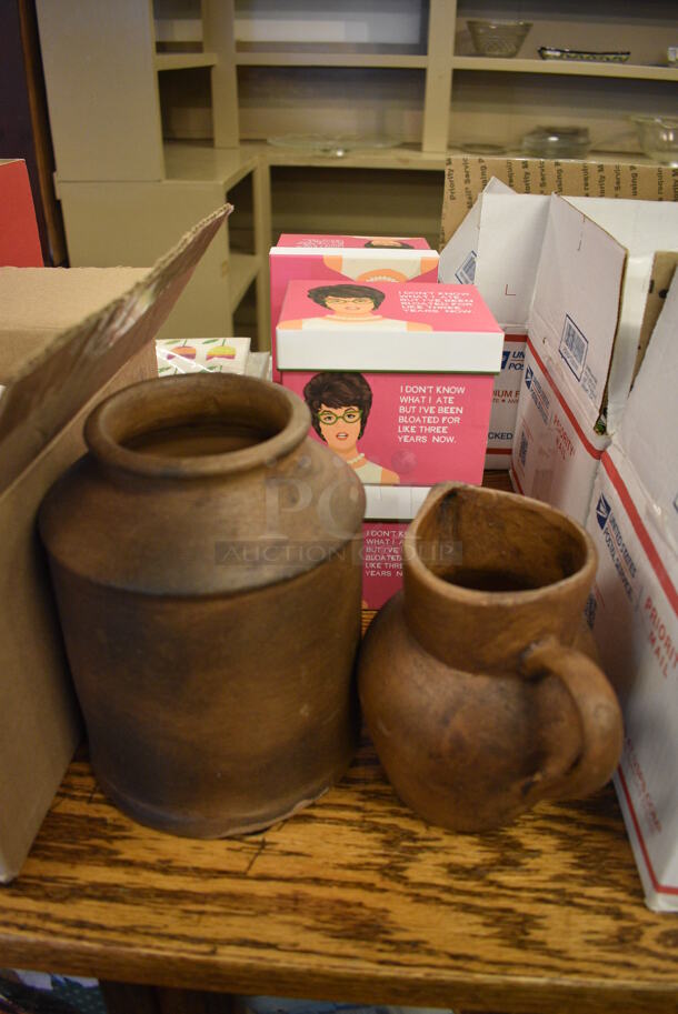 ALL ONE MONEY! Lot of Various Items Including Butcher Block Conditioner, Mugs, Flower Cookie Cutters and Stands! Does Not Include Counter. BUYER MUST REMOVE. (blue retail store)  - Image 9 of 12