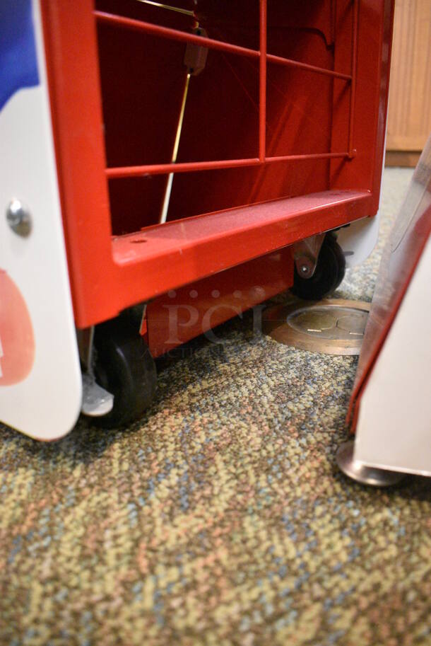 ALL ONE MONEY! Lot of 4 Jelly Belly Red Racks That Make One Unit. 17x13x74 Each. (gift shop) - Image 4 of 4