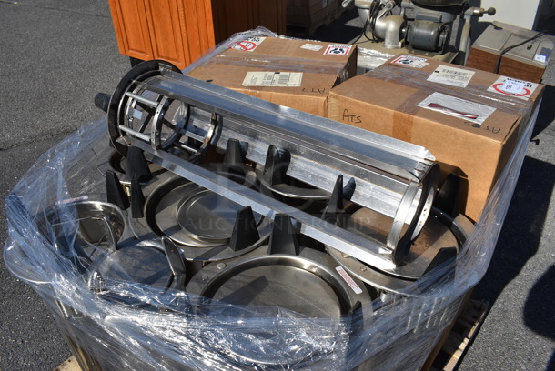 ALL ONE MONEY! Pallet Lot of Various Items Including Metal Plate Return Chutes. Includes 10.5x10.5x31. (warehouse) - Image 3 of 4