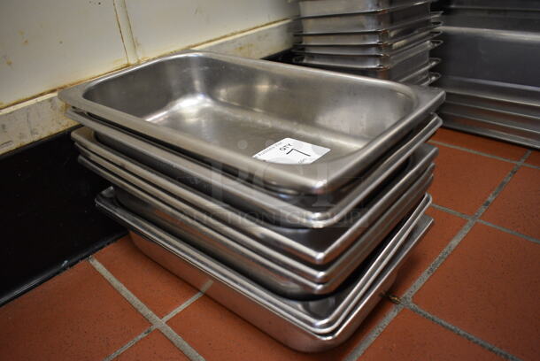 7 Stainless Steel 1/3 Size Drop In Bins. 1/3x2. 7 Times Your Bid! (drop in bin kitchen) - Image 2 of 3