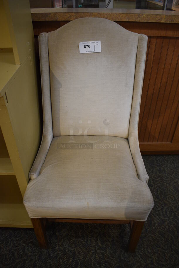 Tan Chair. 22x22x42. (gift shop)