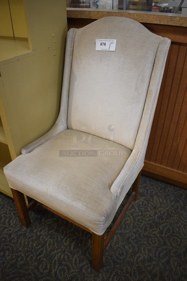 Tan Chair. 22x22x42. (gift shop) - Image 2 of 3