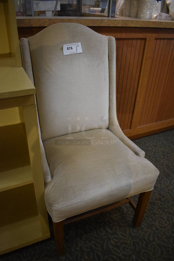 Tan Chair. 22x22x42. (gift shop) - Image 3 of 3