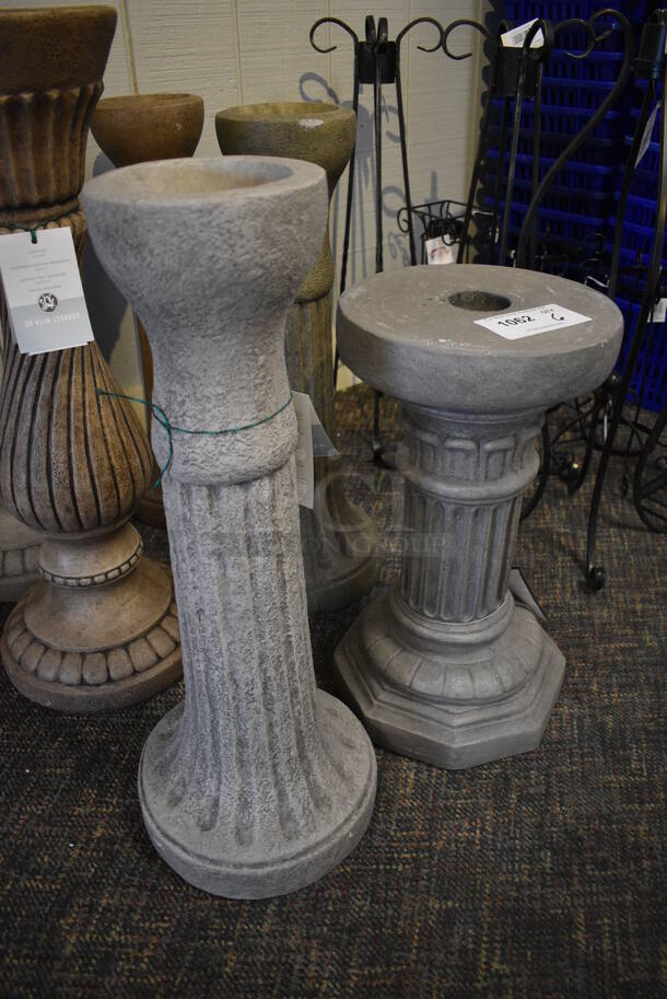 6 Various Stone Pedestals. Includes 11x11x20. 6 Times Your Bid! (garden center) - Image 4 of 5