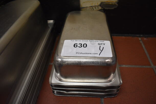 4 Stainless Steel 1/4 Size Drop In Bins. 1/4x2. 4 Times Your Bid! (drop in bin kitchen) - Image 4 of 4