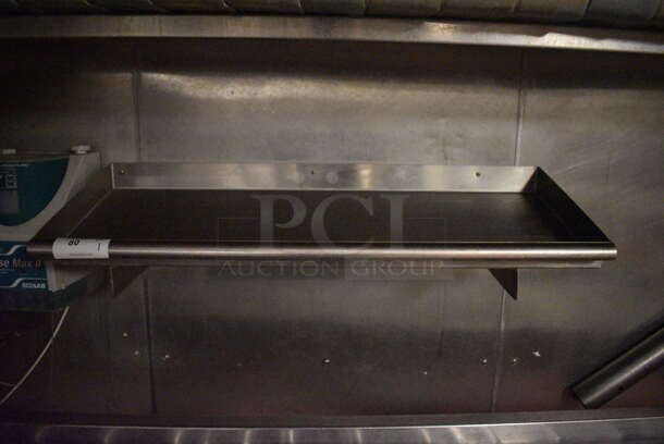 Stainless Steel Commercial Wall Mount Shelf. BUYER MUST REMOVE. 41x16x9. (kitchen) - Image 2 of 3