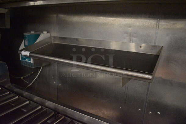 Stainless Steel Commercial Wall Mount Shelf. BUYER MUST REMOVE. 41x16x9. (kitchen) - Image 3 of 3