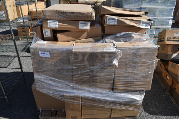 ALL ONE MONEY! Pallet Lot of Various Items Including Matte Orange Gift Boxes. (warehouse) - Image 1 of 5