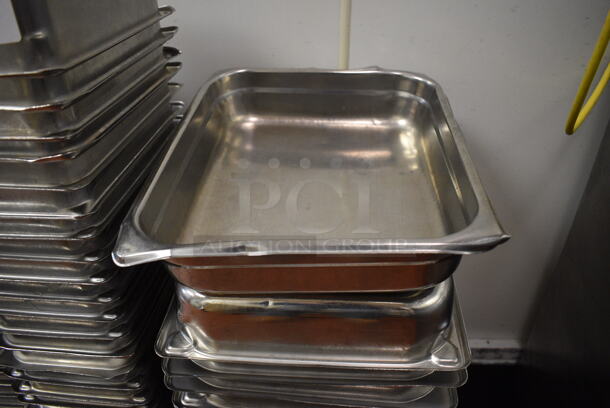 31 Stainless Steel 1/2 Size Drop In Bins. 1/2x2. 31 Times Your Bid! (drop in bin kitchen)