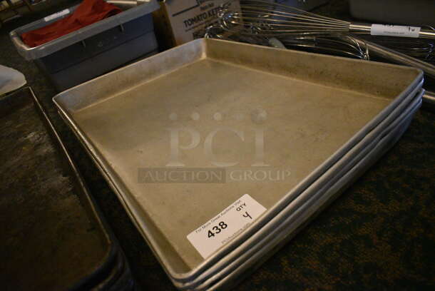 4 Metal Baking Pans. 25.5x17.5x2. 4 Times Your Bid! (main dining room) - Image 2 of 4
