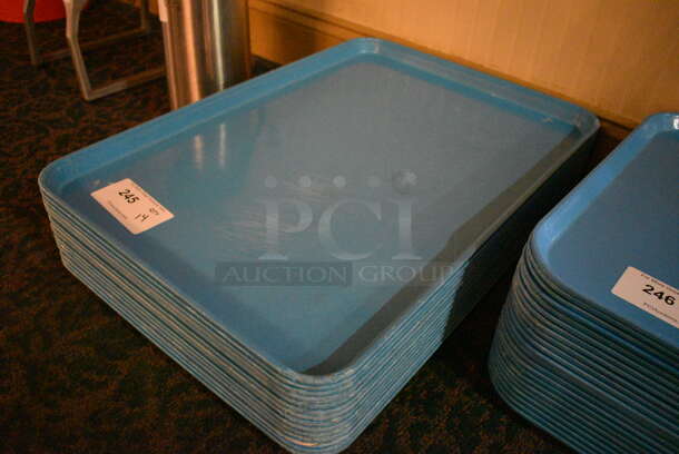 14 Blue Food Trays. 18x26x1. 14 Times Your Bid! (buffet) - Image 3 of 3