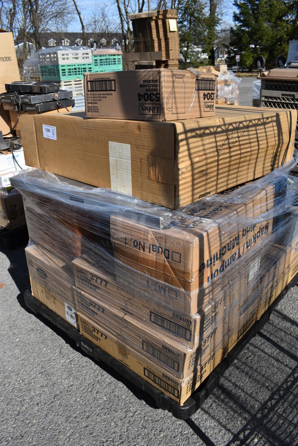 ALL ONE MONEY! Pallet Lot of Various Items Including Various BRAND NEW IN BOX Glassware. (warehouse) - Image 2 of 8