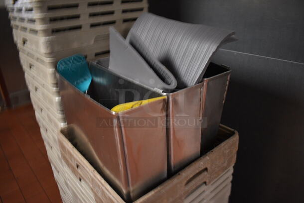 ALL ONE MONEY! Lot of 19 Dish Caddies and 3 Various Bins. Includes 19.5x19.5x7, 17x5.5x11.5. (kitchen) - Image 3 of 5
