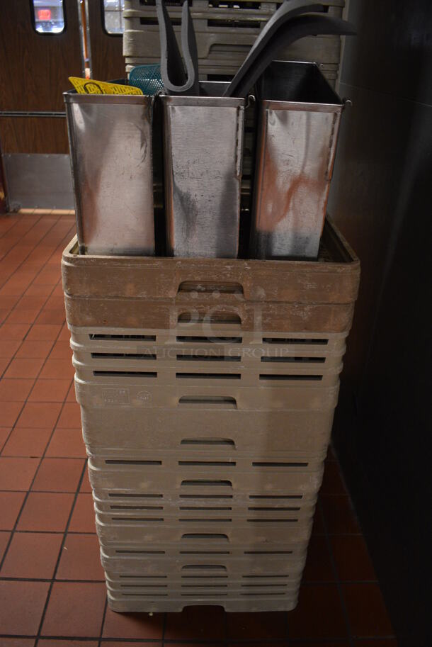 ALL ONE MONEY! Lot of 19 Dish Caddies and 3 Various Bins. Includes 19.5x19.5x7, 17x5.5x11.5. (kitchen) - Image 4 of 5