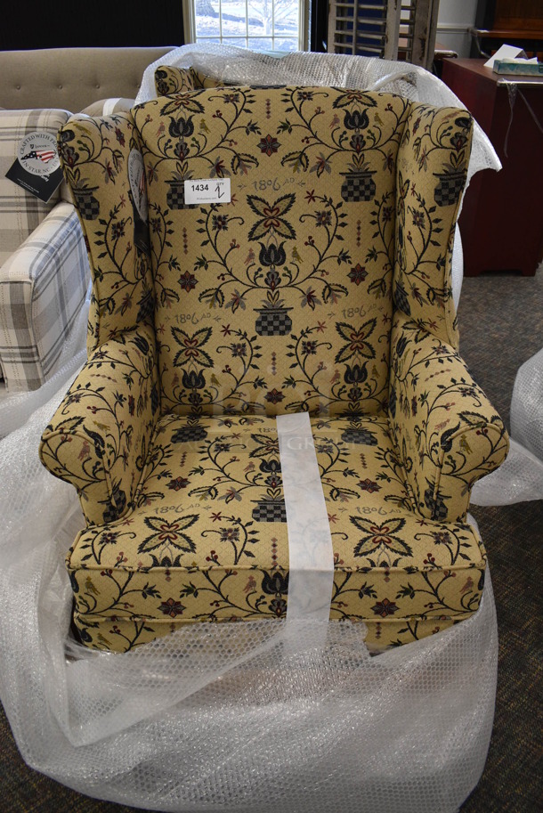 2 BRAND NEW! Lancer Patterned Chairs. 34x30x45. 2 Times Your Bid! (garden center)