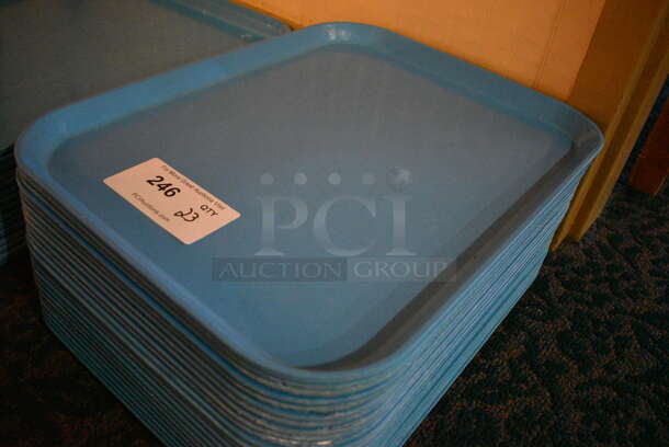 23 Blue Food Trays. 14x18x1. 23 Times Your Bid! (buffet) - Image 2 of 3