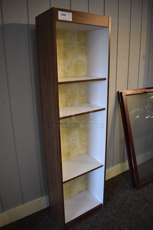 Wood Pattern Shelving Unit. 19.5x11x72. (garden center) - Image 3 of 3