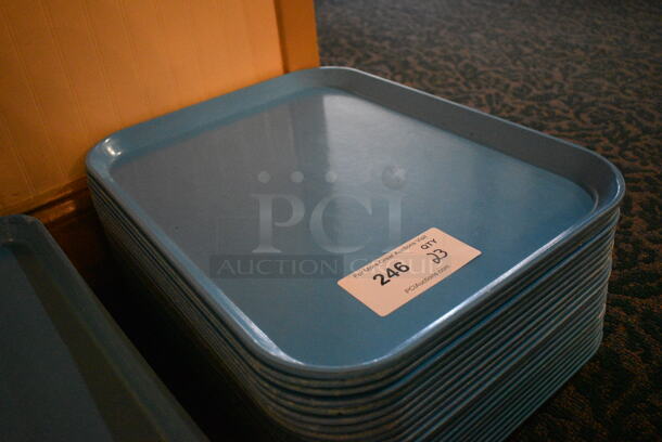23 Blue Food Trays. 14x18x1. 23 Times Your Bid! (buffet) - Image 3 of 3