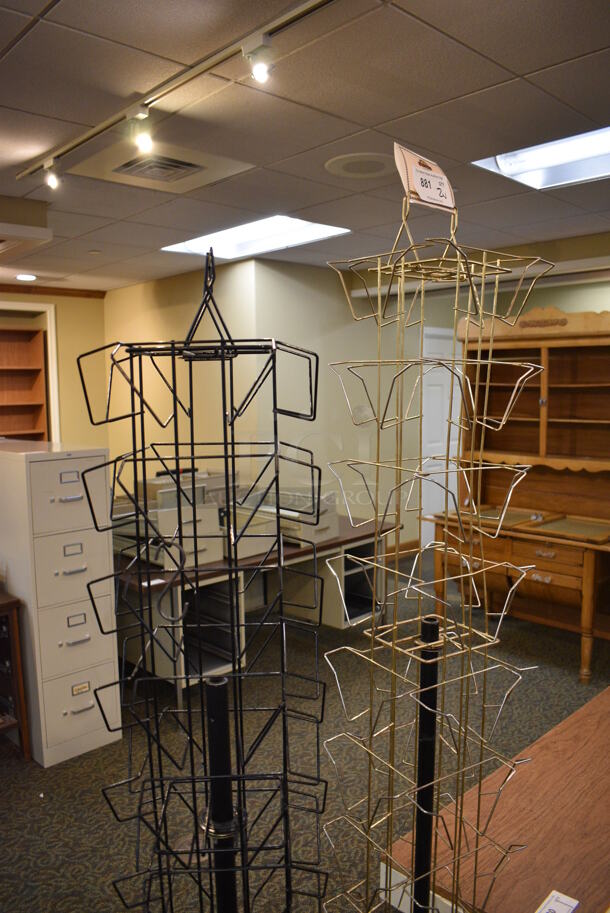 2 Metal Floor Style Racks. 10x10x72, 10x10x68. 2 Times Your Bid! (gift shop) - Image 4 of 4