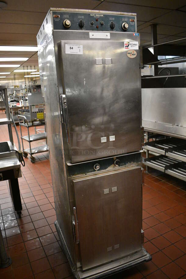 Alto Shaam Model 1000-TH/I Stainless Steel Commercial 2 Half Size Door Cook N Hold Cabinet on Commercial Casters. 208-240 Volts. 25x34x76.5. Unit Was In Working Condition When Restaurant Closed. (kitchen) - Image 3 of 9