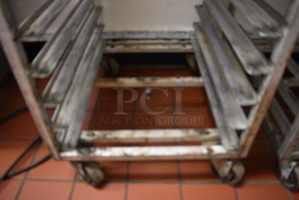 Metal Commercial Pan Transport Rack on Commercial Casters. 20.5x26x64. (drop in bin kitchen) - Image 4 of 4