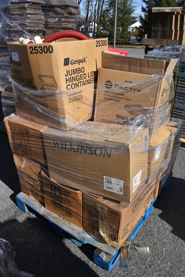 ALL ONE MONEY! Pallet Lot of Various Items Including Paper Products. (warehouse) - Image 1 of 6