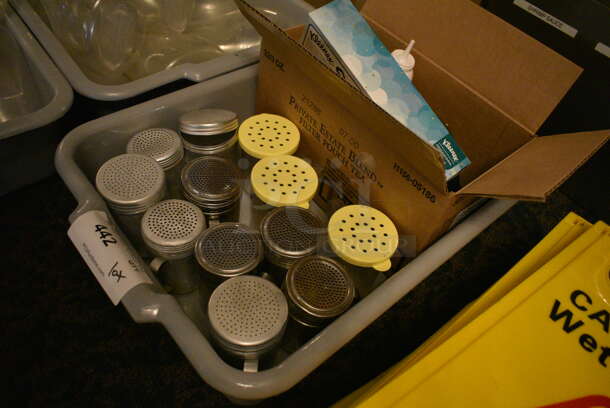 ALL ONE MONEY! Lot of Various Items Including Seasoning Shakers and Tissues! (main dining room) - Image 4 of 4