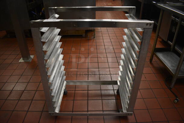 Metal Commercial Pan Transport Rack on Commercial Casters. 30.5x18.5x38. (kitchen) - Image 1 of 4