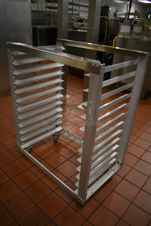 Metal Commercial Pan Transport Rack on Commercial Casters. 30.5x18.5x38. (kitchen) - Image 2 of 4
