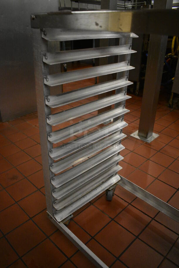 Metal Commercial Pan Transport Rack on Commercial Casters. 30.5x18.5x38. (kitchen) - Image 3 of 4