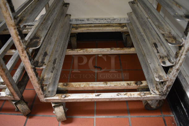 Metal Commercial Pan Transport Rack on Commercial Casters. 20.5x26x64. (drop in bin kitchen) - Image 4 of 4