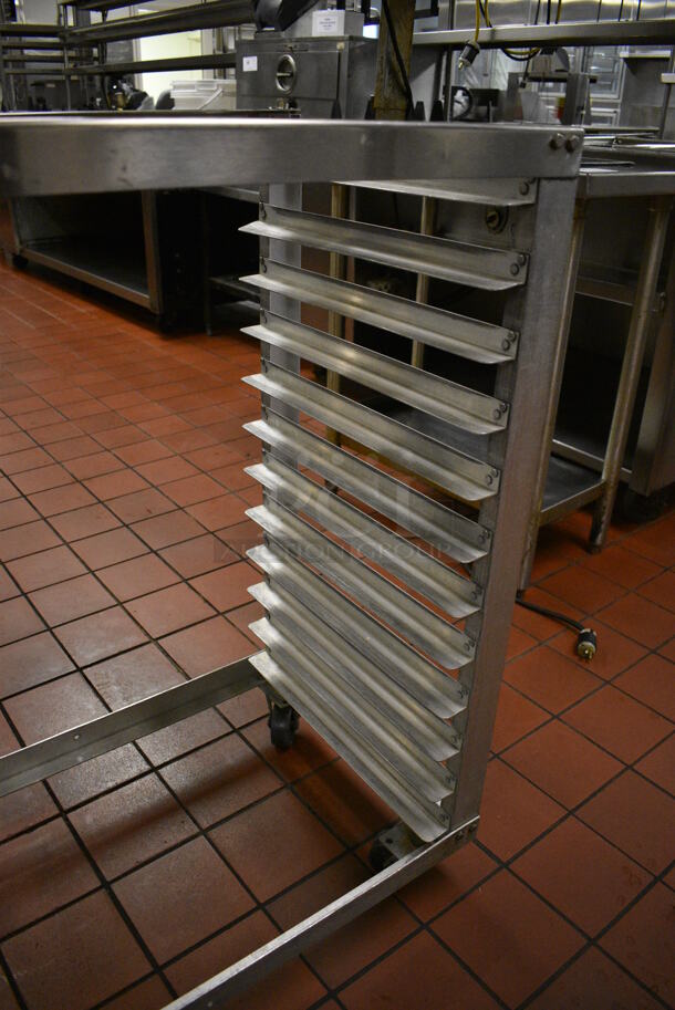 Metal Commercial Pan Transport Rack on Commercial Casters. 30.5x18.5x38. (kitchen) - Image 4 of 4