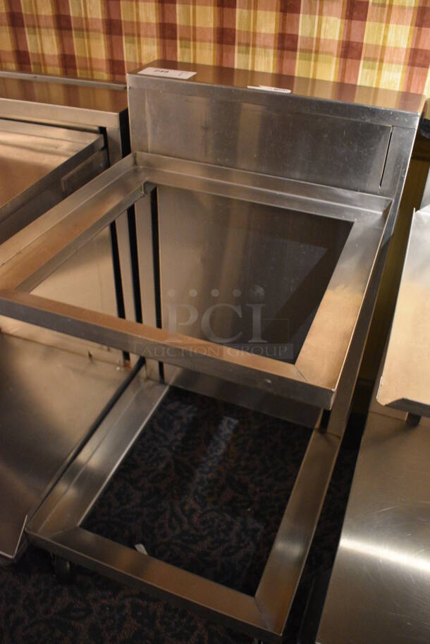 Stainless Steel Commercial Dish Caddy Return on Commercial Casters. 21x30x36. (buffet) - Image 3 of 4