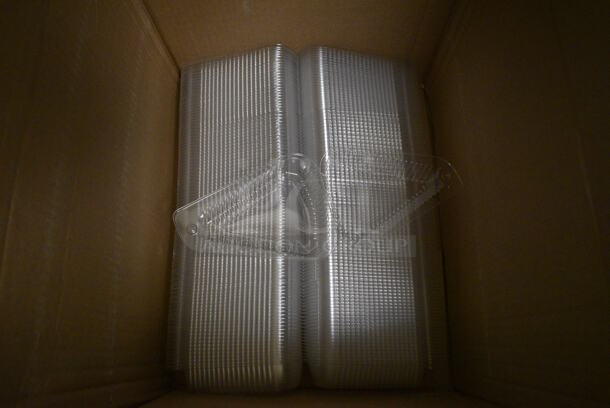 ALL ONE MONEY! Lot of 2 Boxes of Clear Plastic Pie Containers! (drop in bin kitchen) - Image 1 of 5
