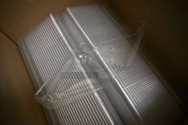 ALL ONE MONEY! Lot of 2 Boxes of Clear Plastic Pie Containers! (drop in bin kitchen) - Image 2 of 5