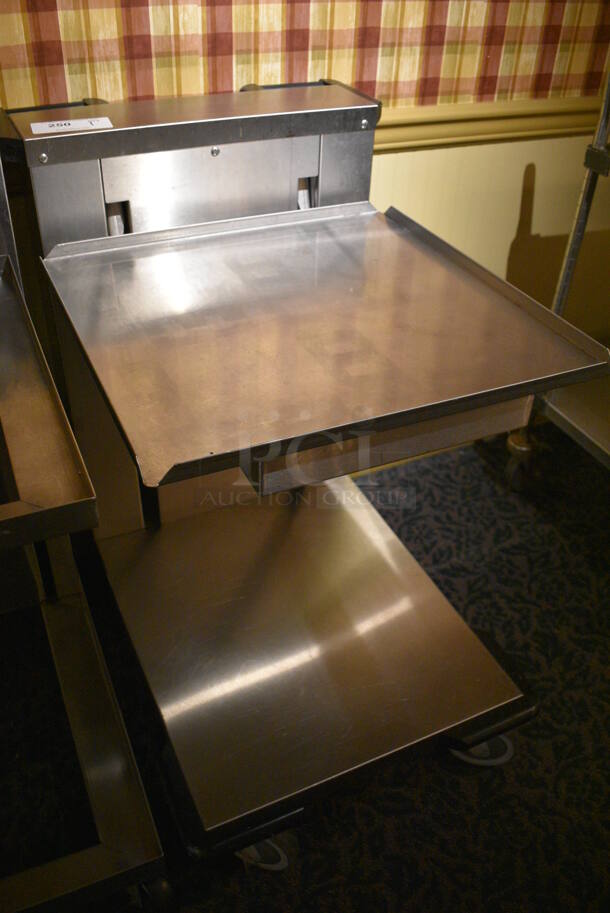 Stainless Steel Commercial Dish Caddy Return on Commercial Casters. 22x32x35.5. (buffet) - Image 2 of 4